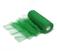 Tulle Roll 30 cm x 91.4 m, Wedding Tulle Decoration Table Runner, 100 Yards Tulle Ribbon Rolls, Tulle Fabric for DIY Tutu Skirt, Wedding Table Runner Decoration (Green)