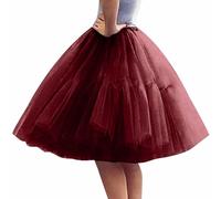 Tulle Skirt Adult Short Pleated High Waist Tutu Skirt for Adult