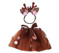 Tulle Skirt Flower Headpiece Set for Baby Photo Posing Outfit Newborn Photo Accessory Clothes Photoshooting Outfits 2PCS Unisex Baby Costume