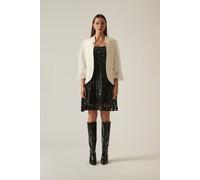 Tulle Sleeve White Blazer James Lakeland White 10