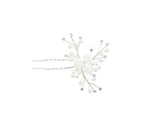 Tulleen Blooming Pearl Rose hair pin - Silver One Size