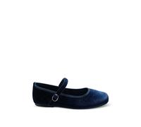 Tulleen Michelle velvet ballet flats - Blue 25-26-27-28-29-30-31-32-33-35