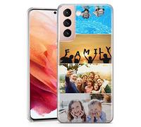 TULLUN Personalised Photo Image Custom Hard Plastic Phone Case For Samsung Galaxy - Your Own Design Collage of Four Photos - for Samsung Galaxy J5 (2016) J510FN