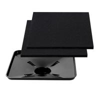 TULLWCY 17892 Transmission Drain Pan for Lisle, Large Fluid Catch Pan Square with 2 Pcs 22'' Oil Drain Splash Pad Fits Many Different Funnels