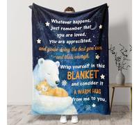 Tulolvae Birthday Gifts for Women Men - Flannel Blankets Best Friend Presents for Bestie, Friendship Get Well Soon Inspirational Gifts for Sister Brother, Christmas Valentines Gift for Daughter