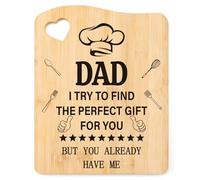 Tulolvae Dad Gifts Fathers Day, Bamboo Chopping Board Father‘s Day Birthday Presents for Daddy, Christmas Thank You Gift for Father from Daughter Son, Valentines Day Home Kitchen Gifts for Men