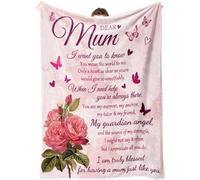 Tulolvae Gifts for Mum, Blankets With Love Sayings, Birthday Presents for Mum from Daughter Son Children, Christmas Valentines Mothers Day Thanksgiving Gift for Mummy, 60 * 50 in