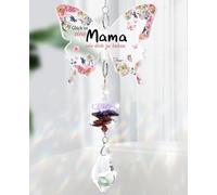 Tulolvae Gifts for Mum, Crystals Sun Catcher Lucky Charm for the Best Mum, Mother's Day Gift, Birthday Gift for Mum, Gift Mother for Mother's Day Birthday