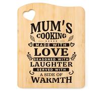 Tulolvae Mum Birthday Gifts, Bamboo Chopping Board Presents for Mummy from Daughter Son, Gifts for Mother on Birthday Christmas Valentines Day Mothers Day,Home Kitchen Gift for Women