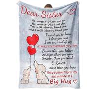 Tulolvae Sister Birthday Gifts, Blanket Presents for Sister on Wedding Graduation Christmas Valentine's Day, Big Sister Gifts from Sister Brother 60 * 50 in