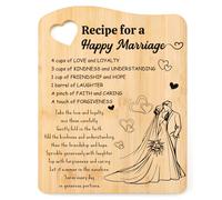 Tulolvae Wedding Gifts for Bride and Groom, Bamboo Chopping Board Mr and Mrs Engagement Presents for Couple Women Man, Marriage Romantic Gifts for Her or Him, Wedding Anniversary Love Gifts