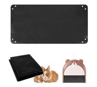 Tulov 150 x 100 cm Waterproof Guinea Pig Cage Liner Mat, Reusable PVC Pet Playpen Floor Mat with ith Brushes Set, Washable Foldable Cage Lining for Rabbits, Bunny, Ferrets & Small Animals