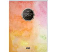 TULPE Bullet Journal A4 „C072 Bunte Wände“ (140+ Seiten, Vintage Softcover, Punktkariertes Papier - Punktraster Notizbuch, Handlettering, Skizzenbuch, Zeichenbuch)