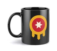 Tulsa Flag Black Coffee Mug with Handle Personalized Ceramic Cup Gift for Men Women