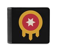 Tulsa Flag Men's Wallets Minimalist Bifold Wallet Leather Card Cases Casual Coin Purse