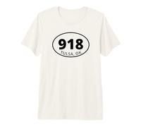 Tulsa Oklahoma Area Code 918 Oil Capital City Tulsan OK Premium T-Shirt