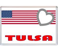 Tulsa - Oklahoma - Love USA/American Cities - Jumbo Fridge Magnet (United States of America)