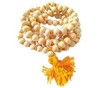 Tulsi Beads Mala 108 Beads | Handmade Sacred Hindu Prayer Beads | Meditation, Mantra Chanting, Japa & Spiritual Healing Mala Necklace || (Pack of 1)