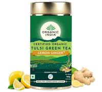 Tulsi Green Tea Lemon Ginger 100 gm tin, Loose Leaves