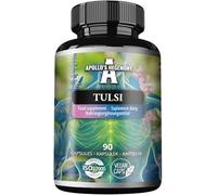 Tulsi Holy Basil 500 mg - Extract at 5% Ursolic Acid - 90 Vegan Capsules - 90 Days Supply - Stress Resilience Support - by Apollo's Hegemony