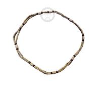 Tulsi kanthi Mala from vrindavan || Handmade Tulsi Mala || ISKCON Real Tulsi Mala, One Round 18" Inch, Twisted Brown, No Gemstone