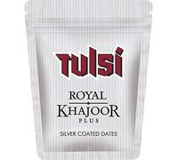 Tulsi Royal Khajoor Plus Silver Coated Dates Pack of Pack of 8 Sachet