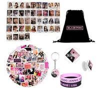 Tulufanskrr Blackpink Gift Set, Fan Item, Gift for Blink Fans, Merch Kpop, Blackpink Merch, Backpack, Keychain, Silicone Wristbands LOMO