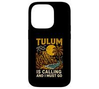 Tulum Is Calling I Must Go Vintage Womens Beach Life Case for iPhone 14 Pro