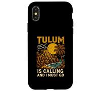 Tulum Is Calling I Must Go Vintage Womens Beach Life Case for iPhone X/XS