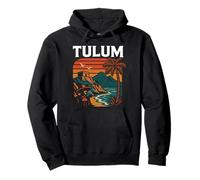 Tulum Mexico Retro Beach Travel Influencer Model Mayan Pullover Hoodie