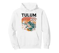 Tulum Mexico Retro Beach Travel Influencer Model Mayan Pullover Hoodie