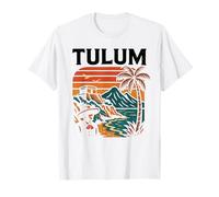 Tulum Mexico Retro Beach Travel Influencer Model Mayan T-Shirt