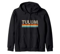 Tulum Mexico Retro Holiday Souvenirs Vacation Zip Hoodie