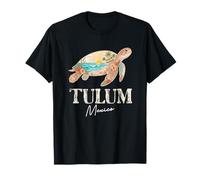 Tulum Mexico Sea Turtle Boho Beach Sunset Graphic T-Shirt