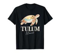 Tulum Mexico Sea Turtle Boho Beach Sunset Graphic T-Shirt