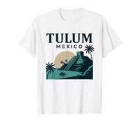 Tulum Mexico Sunset Value Graphic T-Shirt, Men, White, XL