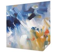 Tulup Adhesive Wallpaper 250x250 cm Home Decoration Sticky Back Wall Installation Easy to Clean Photographic Design for The Living Room, Bedroom, and Hallway - Colorful Strokes