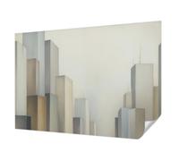 Tulup Adhesive Wallpaper 312x219 cm Easy to Clean Wall Installation Home Decoration Photographic Design Sticky Back for The Living Room, Bedroom, and Hallway - City Skyscrapers