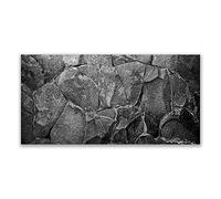 Tulup Glass Splashback for Kitchen - 47.3 in x 23.6 in / 120x60 cm - Cooker Wall Protection Tempered Glass - Rocky Rocks Nature
