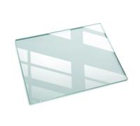 Tulup Glass Table Top Rectangle 80x60 cm (31,5x23,6 inch) Heat and Scratch Resistant Tempered Glass for Living Room, Kitchen, Café Easy-to-clean Transparent with Anti Slip Pads