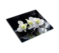 Tulup Glass Worktop Saver Splashback Chopping Board 60x52cm - Orchid