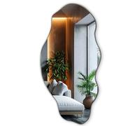 Tulup Mirror 15,7x31,5 inch / 40x80 cm Wall Irregular Decorative Stain Industrial for Bedroom Living Room Boho Loft Long