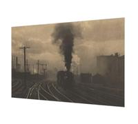 Tulup Non-Woven Wallcovering 104x70 cm Easy to Clean Wall Installation Home Decoration Photographic Design Glue Icluded for The Living Room, Bedroom, and Hallway - Industrial Landscape