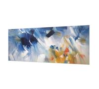 Tulup Non-Woven Wallcovering 250x104 cm Home Decoration Glue Icluded Wall Installation Easy to Clean Photographic Design for The Living Room, Bedroom, and Hallway - Colorful Strokes