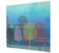 Tulup Non-Woven Wallpaper 250x250 cm Glue Icluded Photographic Design Home Decoration for The Living Room, Bedroom, and Hallway Wall Installation Easy to Clean - Colorful Harmony