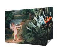 Tulup Self-Adhesive Wallcovering 312x219 cm Easy to Clean Wall Installation Home Decoration Photographic Design Sticky Back for The Living Room, Bedroom, and Hallway - Adorable Cupid