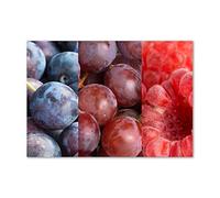 Tulup Splashback - 100x70cm - Backsplash Cooker Hob Wall Kitchen Panels Heat Resistant - Tempered Safety Glass -Fruits and vegetables