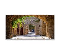 Tulup Splashback - 140x70cm Backsplash Cooker Hob Wall Splashback - Kitchen Wall Panels - Heat Resistant - Toughened/Tempered Safety Real Glass - Tunnel Architecture