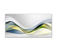 Tulup Splashback - 140x70cm Backsplash Cooker Hob Wall Splashback - Kitchen Wall Panels - Heat Resistant - Toughened/Tempered Safety Real Glass - Abstract Art