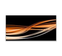 Tulup Splashback - 140x70cm Backsplash Cooker Hob Wall Splashback - Kitchen Wall Panels - Heat Resistant - Toughened/Tempered Safety Real Glass - Abstract Art